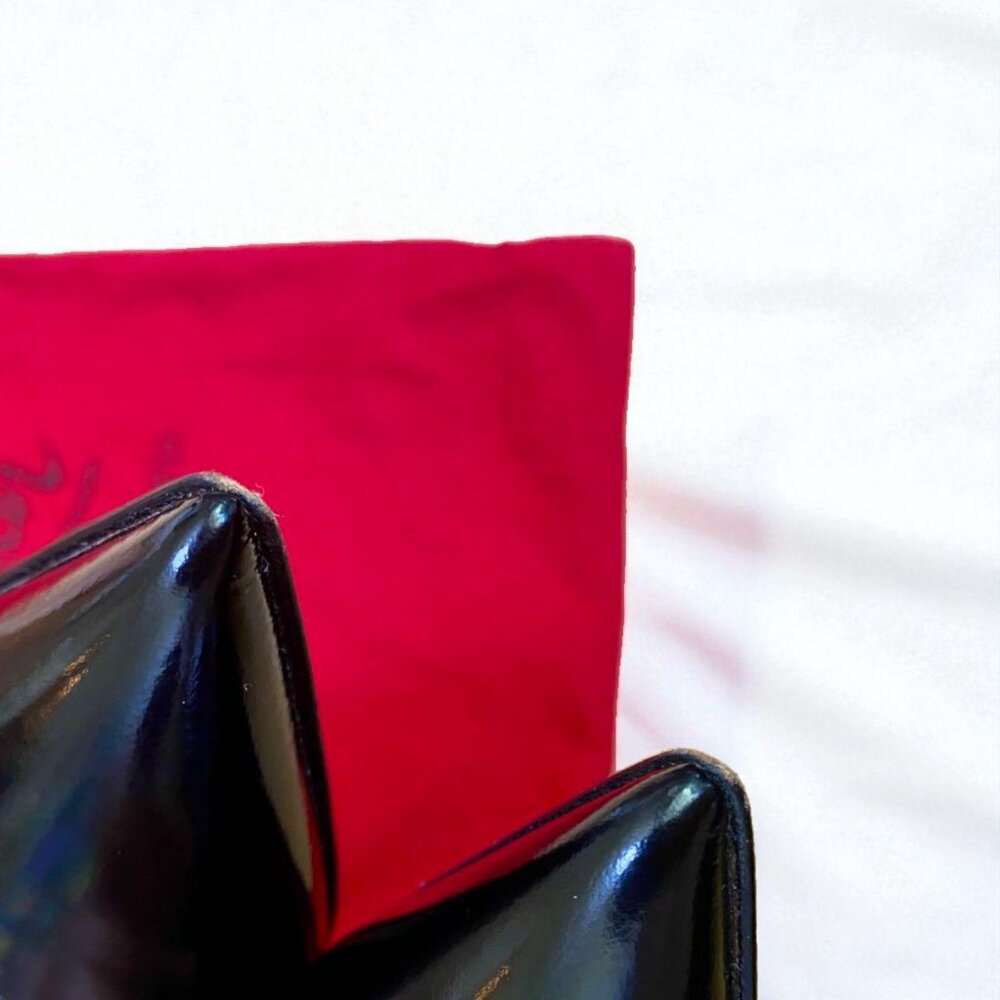 Christian Louboutin Pigalle 85 Patent Black Pumps - Picture 3 of 12